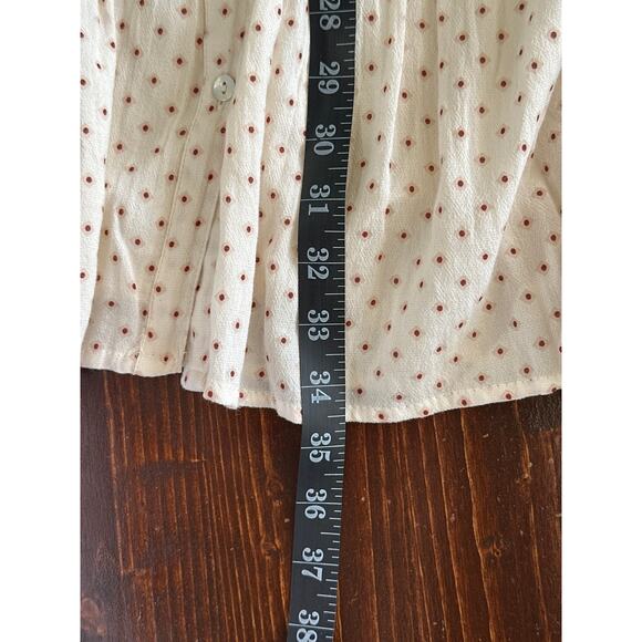 Zara Cream Polka Dot Mini Dress - Picture 13 of 14